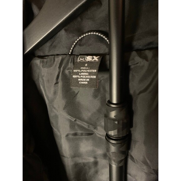 Michael Strahan Men Black Long Sleeve Zip Lightweight Nylon Jacket Size Small - Picture 2 of 10
